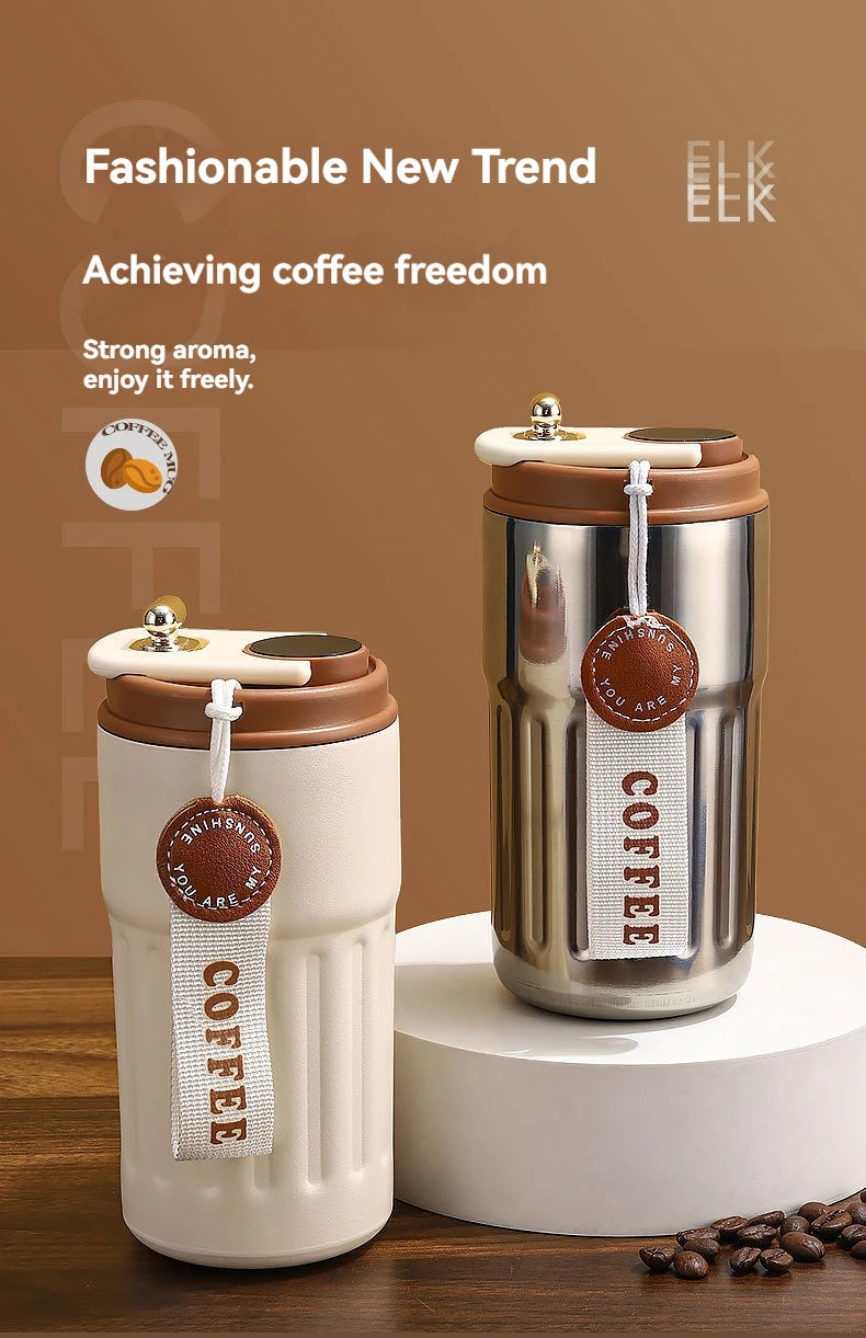 450ML Stainless Steel Thermo Water Bottle LED Temperature Display Coffee Cup Keep Cold and Heat Thermal Mug Travel Vacuum Flask