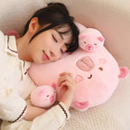 Six Balls Capybara Bag Cartoon Newt Animal Squishy Mini Dolls Plush Pillow Office Nap Food Snack Plushie Peluche Gift