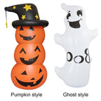 Stacked Pumpkin & Ghost Halloween Inflatable Decoration