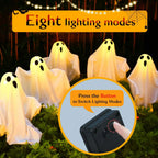Solar Ghost Halloween Pathway Lights