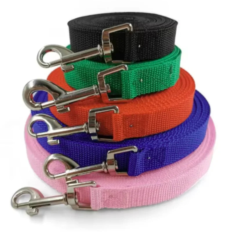 Long Nylon Dog Training Lead – 1.2m to 30m