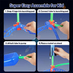 Kids Outdoor Rocket Foot Pump Outdoor Air Pressing Soaring Rocket  Toy Gifts
