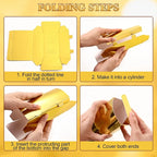 10/20PCS Shiny Gold Paper Fake Gold Bar Candy Box Decorative Gold Brick Deco