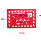 Santa Letter Felt Gift Envelopes – 10 Pack