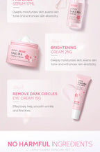 LAIKOU Sakura Kit Skin Care Sets Moisturizing and Reducing Fine Lines Cleansing Pore Product 5-Piece Korean Women's Day Gift