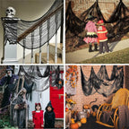 Black Halloween Gauze Cloth Decoration – 76 x 183cm