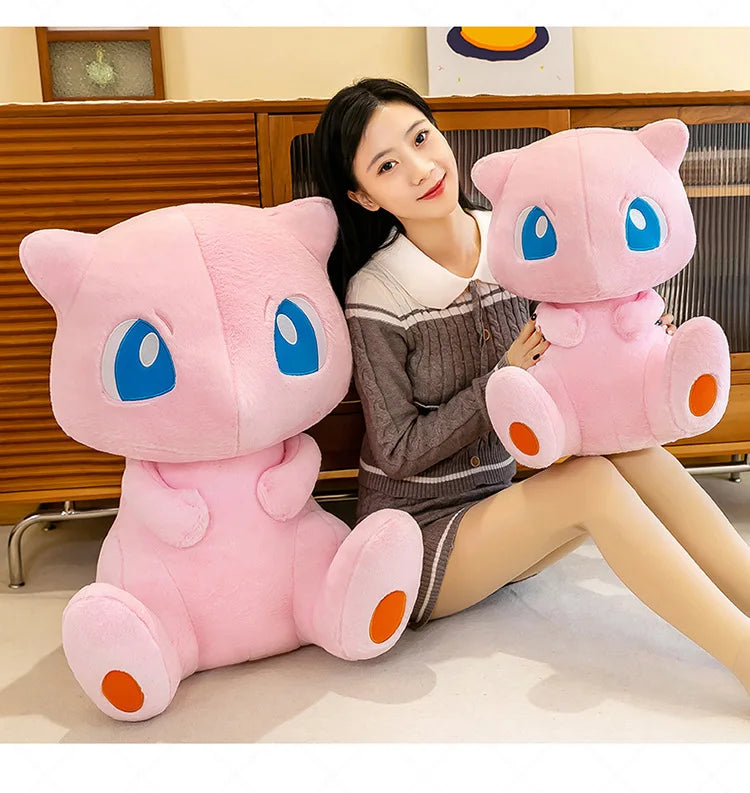 35/45CM New Pokemon Mew Plush Cute Huge Toys Pink Mew Anime Doll Cute Stuffed Plushie Gift For Children Birthday Kids