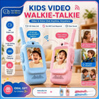 Video Walkie Talkies for Kids 2 Pack Rechargeable Toddler Toys for Indoor Camping Travel Birthday Gfits for Kids Ages 3-12