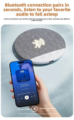 Mini Sleeping Bluetooth Speaker Nature Sound White Noise Soundbar Wireless MP3 Music Player Ultra Thin Timed Shutdown Audio Pla