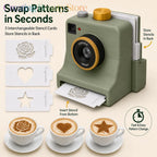 3D Printed Latte Art Camera,One‑touch Coffee Printer Chocolate Foam Machine