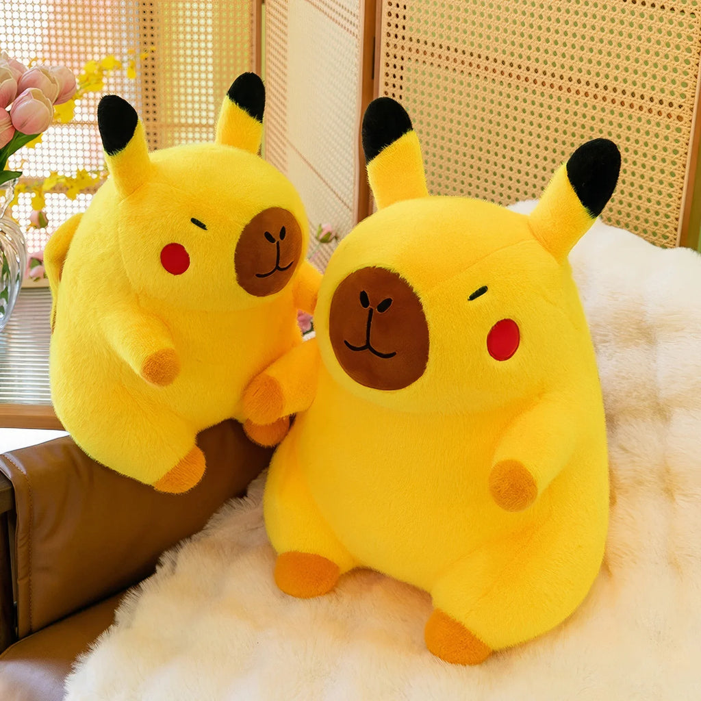 50cm Cute Lifelike Capybara Plush Toy Kawaii Transform Simulation Animal Soft Stuffed Doll Pillow Big Size Kids Birthday Gift