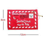 Santa Letter Felt Gift Envelopes – 10 Pack