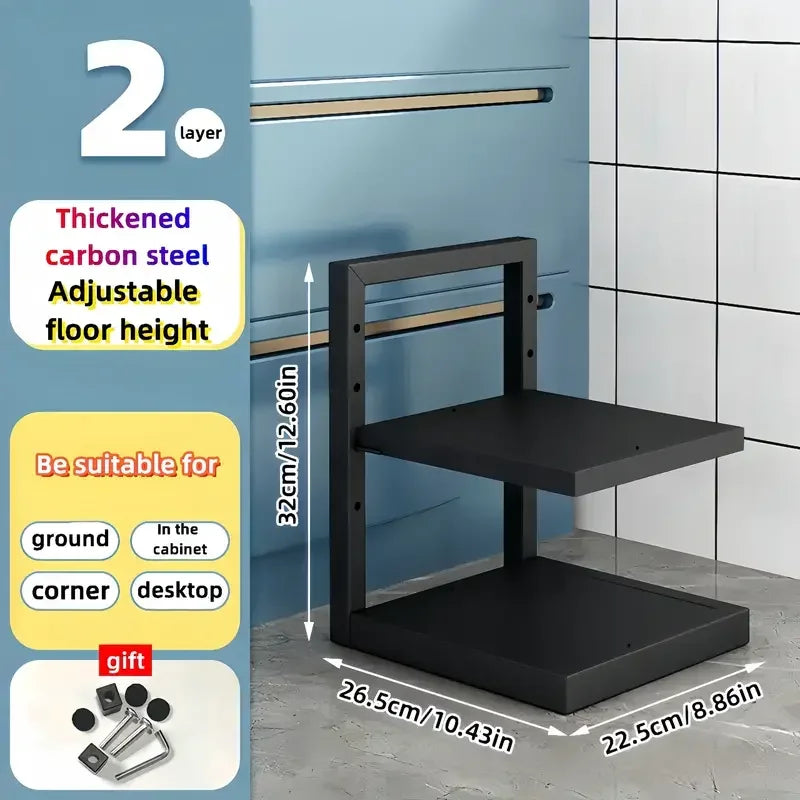 Adjustable Stainless Steel Pot & Pan Organiser Rack
