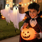 Solar Ghost Halloween Pathway Lights