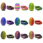 1PCS Mobile Joint Simulation Cobra and Snake Egg Statue - Creative Desktop Decoration Sculpture Home Decoration Ornament Gift