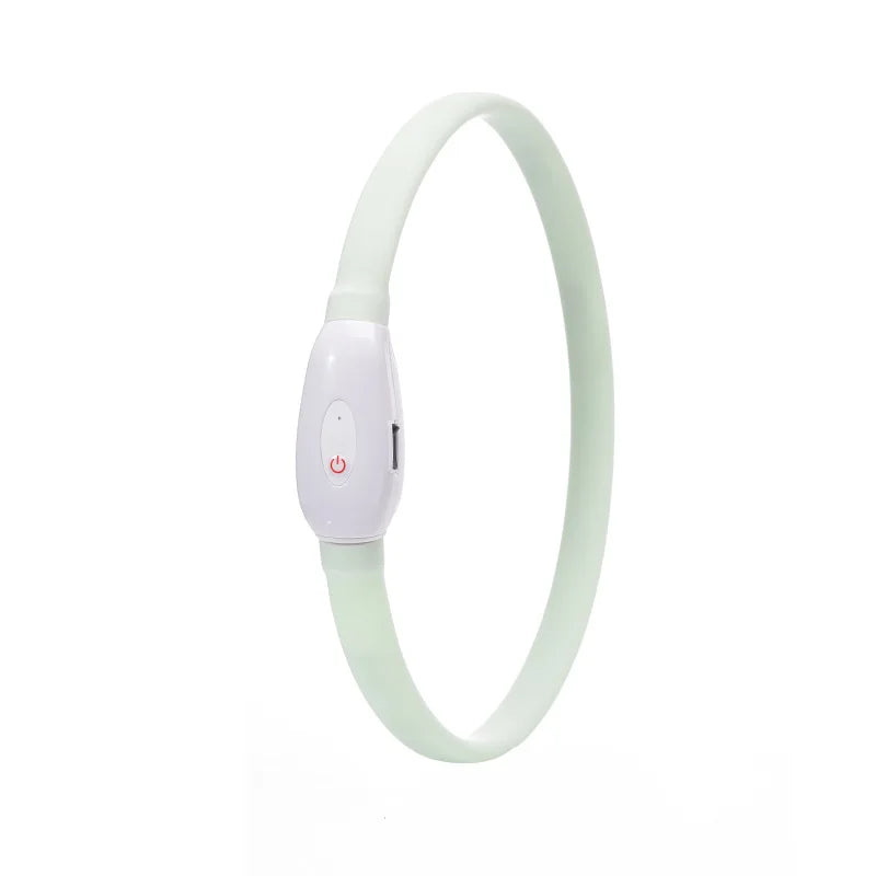 Lightweight USB Rechargeable Collar for Large Medium and Small Dogs, Glowing