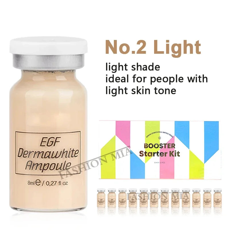 8ml BB Cream Serum Ampoule Starter mix Kit with add foundation with niacinamide/peptide for effective brightening anti-agin