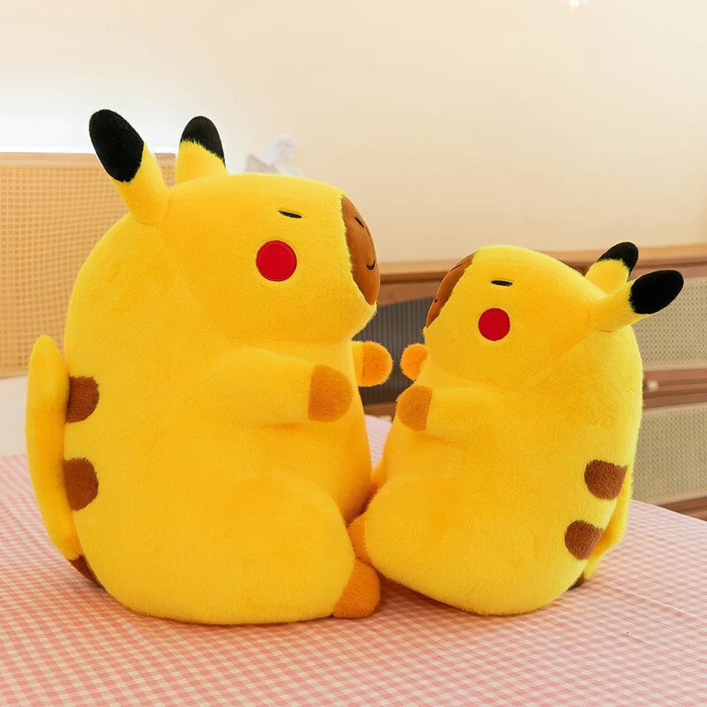 50cm Cute Lifelike Capybara Plush Toy Kawaii Transform Simulation Animal Soft Stuffed Doll Pillow Big Size Kids Birthday Gift
