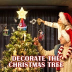 Rotating Santa Sleigh Christmas Tree Topper with Music & Lights