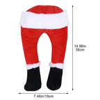 Santa Claus Legs Elf Legs Ornaments Stuffed Filled Christmas Tree Topper Home Hanging Ornaments Elf Holiday Decor Party Supplies