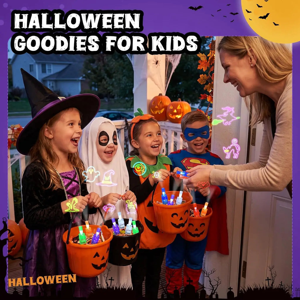 None Halloween Finger Lights Toys Bright lights Halloween Party Favors Toys Halloween Goodie Bag Fillers Trick or Treat Toys