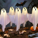 Solar Ghost Halloween Pathway Lights