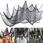 Black Halloween Gauze Cloth Decoration – 76 x 183cm