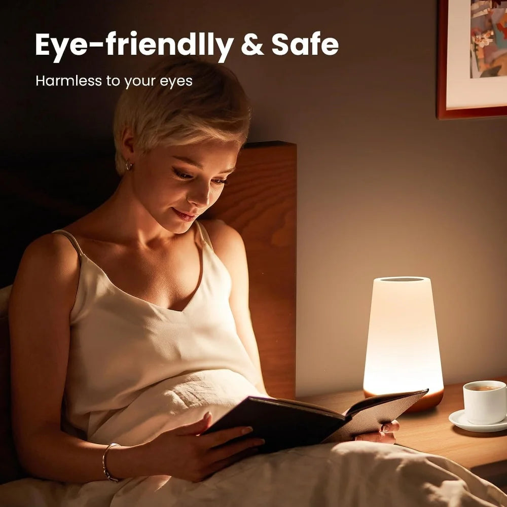 Usb Rechageable Dimmable Touch Lamp Bedroom Portable Table Bedside lamp