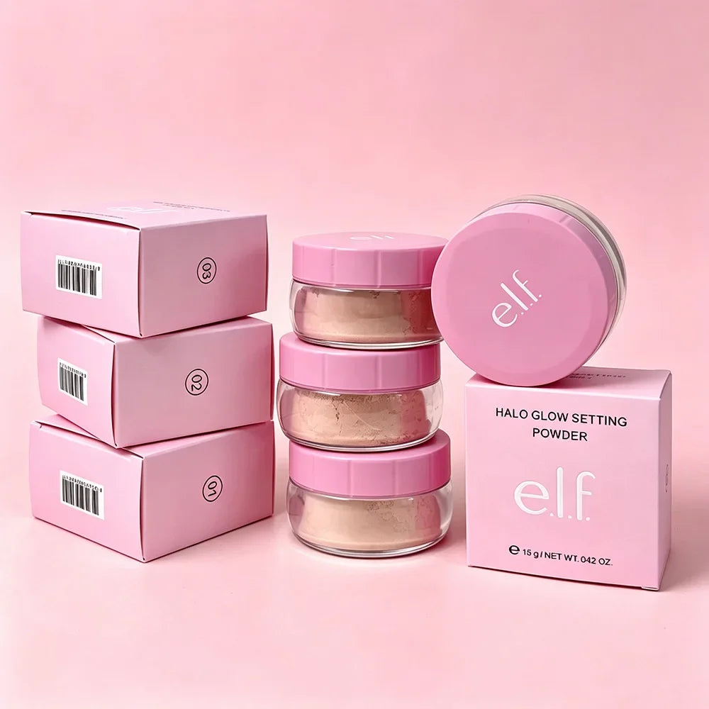 E.L.F. Halo GLOWSETTING POWDER Brightens Skin Tone, Softens Setting Powder, Loose Powder and Loose Powder