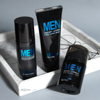 LAIKOU 3-Piece Men's Daily Skincare Kit - Cleanse Refresh Hydrate Essential Men's Beauty Routine Set