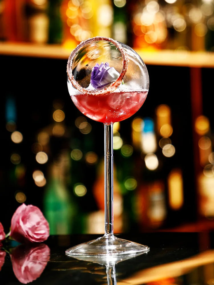 Creative Cocktail Glass - Porcupine Fish/Swan/Rose/Octopus/Bird Design Cocktail Glass, Novelty Drink Cup for KTV Bar Night Party