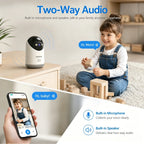 Lenovo 5MP Indoor Smart Security Camera 2.4G 5G WiFi Wireless PTZ IP Cam Two‑Way Talk Night Vision Motion Alert Pet Baby Monitor