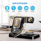 3 In 1 Wireless Charging Station Magnetic Fast Charging 18W Foldable For IPhone 16 15 14 13 12 Pro/Pro Max/Plus/Watch & Airpods