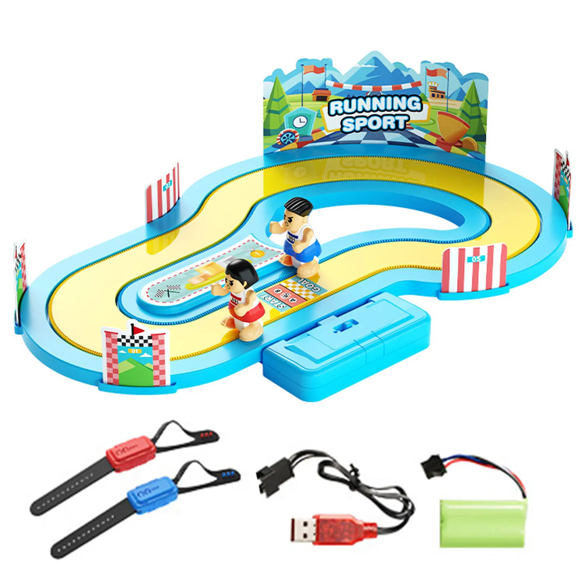 Wireless Motion Sensing Track Racing Game  Interactive Family Game