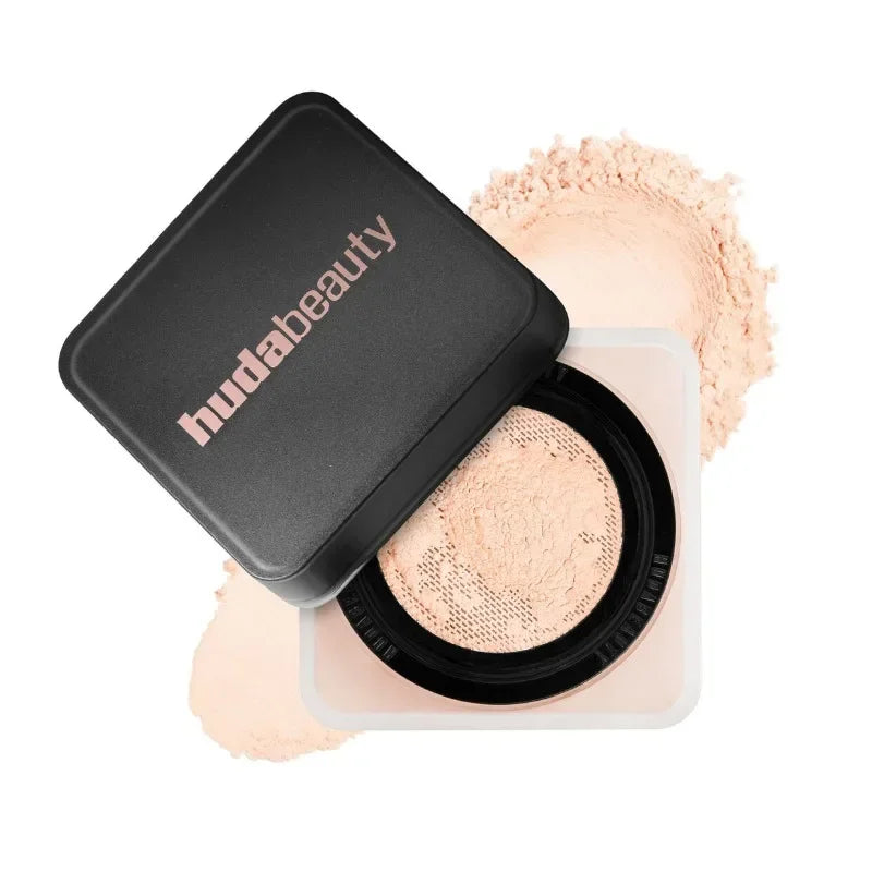 New Color Blocking Huda Easy Bake Fragrance Free Loose Baking and Setting Powder Beauty Oil Control Matte Makeup Setting Spray