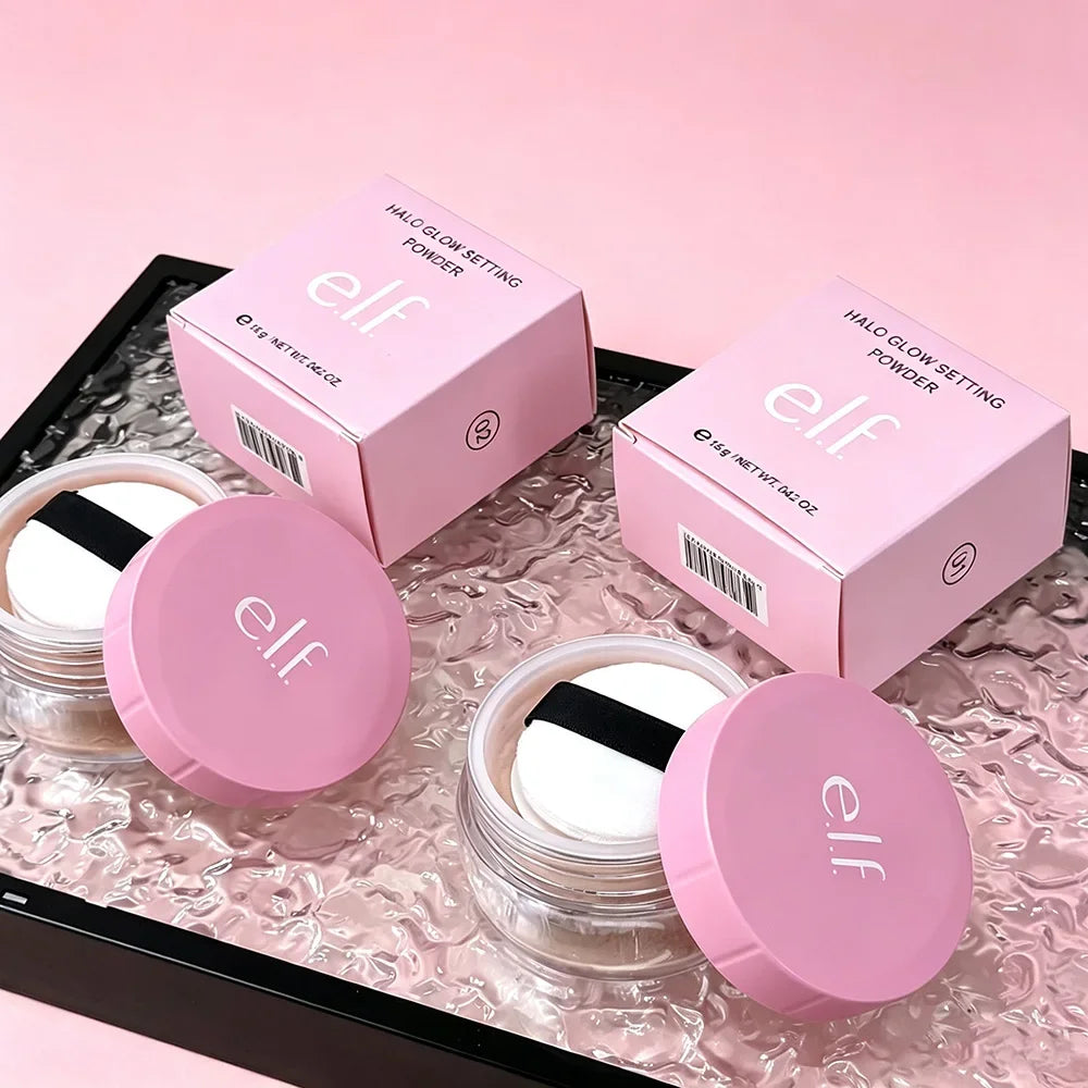 E.L.F. Halo GLOWSETTING POWDER Brightens Skin Tone, Softens Setting Powder, Loose Powder and Loose Powder