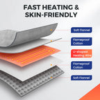 Washable Electric Heating Foot Pad Feet Warmer Household Soft Plush Thermal Heating Blanket Foot Warming Mat Home Office Bedroom