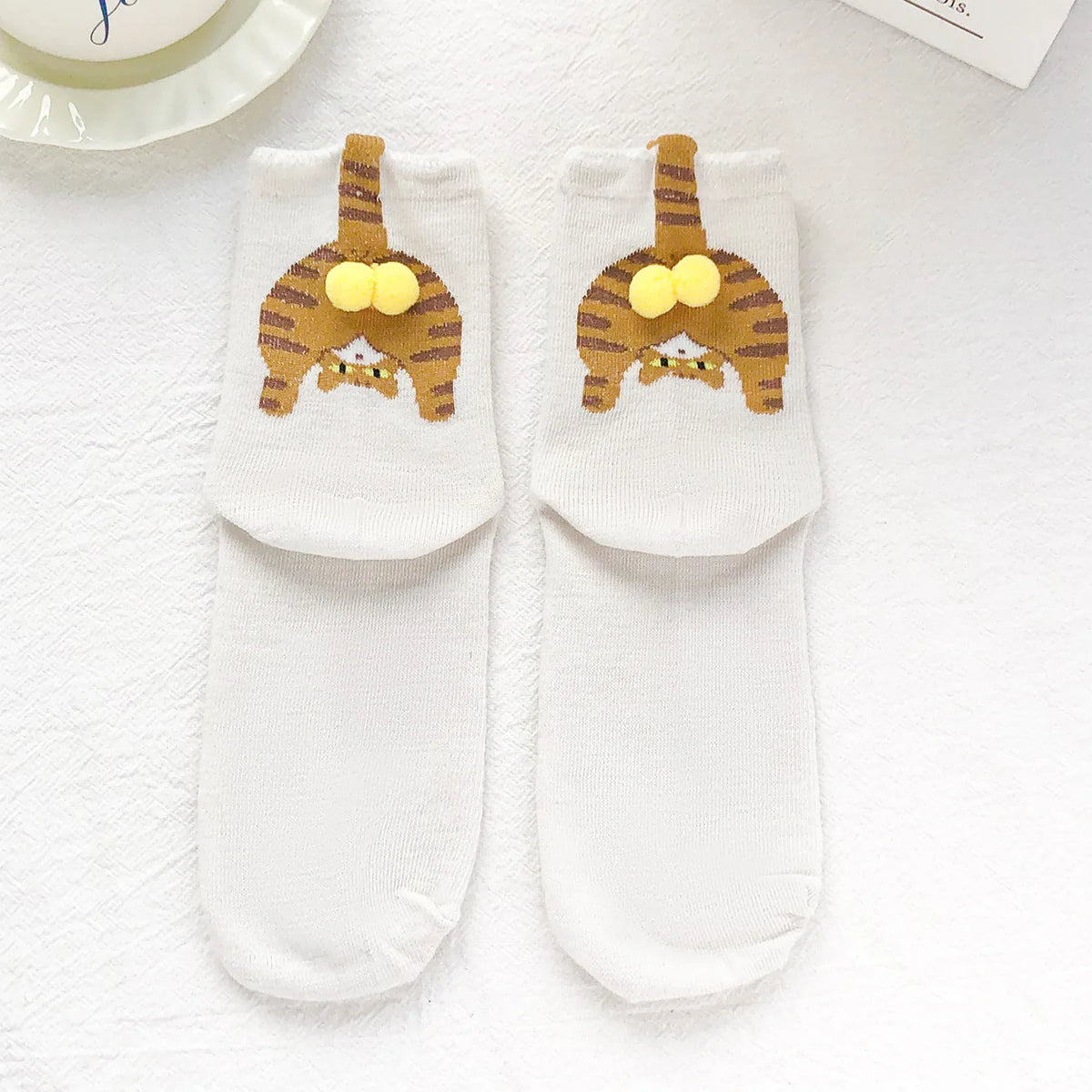 3D Cat Print Socks — 1 or 2 Pairs