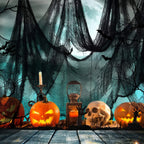 Black Halloween Gauze Cloth Decoration – 76 x 183cm