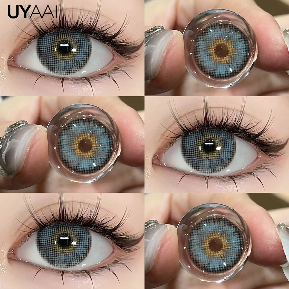 UYAAI Blue Coloured Contact Lenses