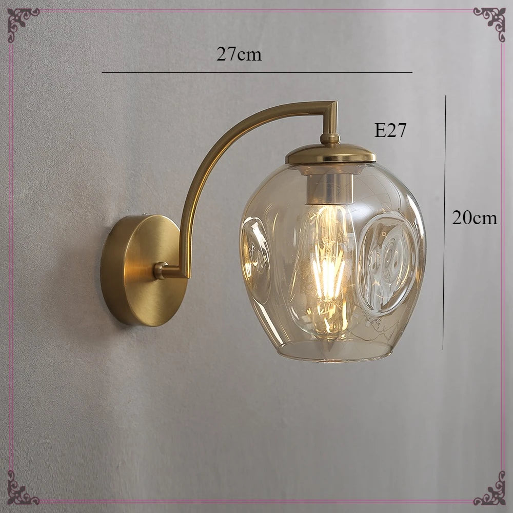 Colourful Glass Pea-Pod Wall Lamp — E27