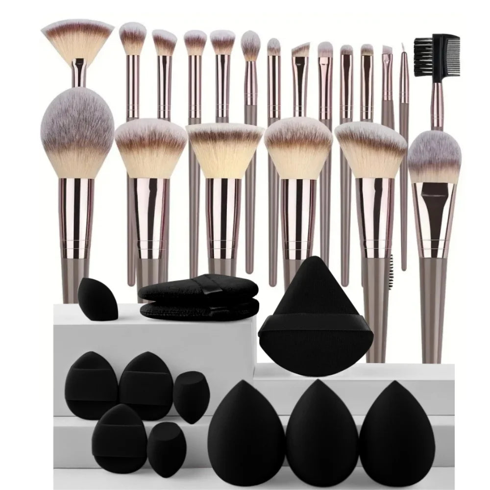 Makeup Brush Set — 3–20 Pieces