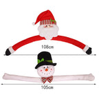 Snowman & Santa Christmas Tree Topper Doll