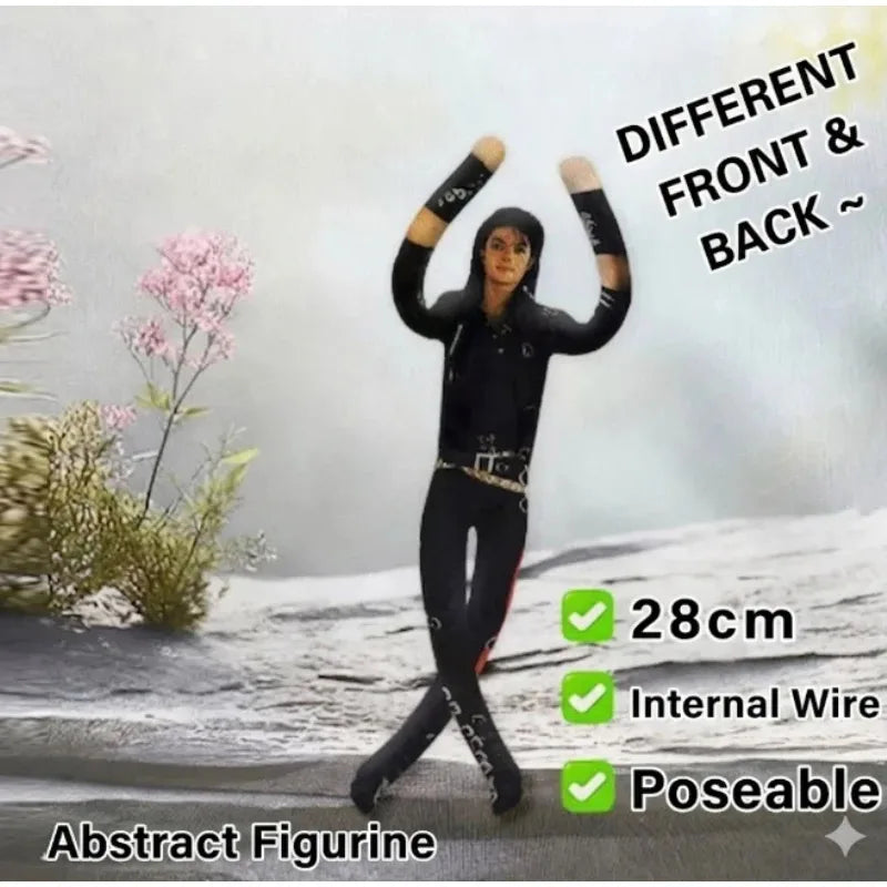 Michael Jackson Bendable Doll Flexible Wire Frame Poseable MJ Abstract Rat Jerky Doll King of Pop Collectible Fan Gift