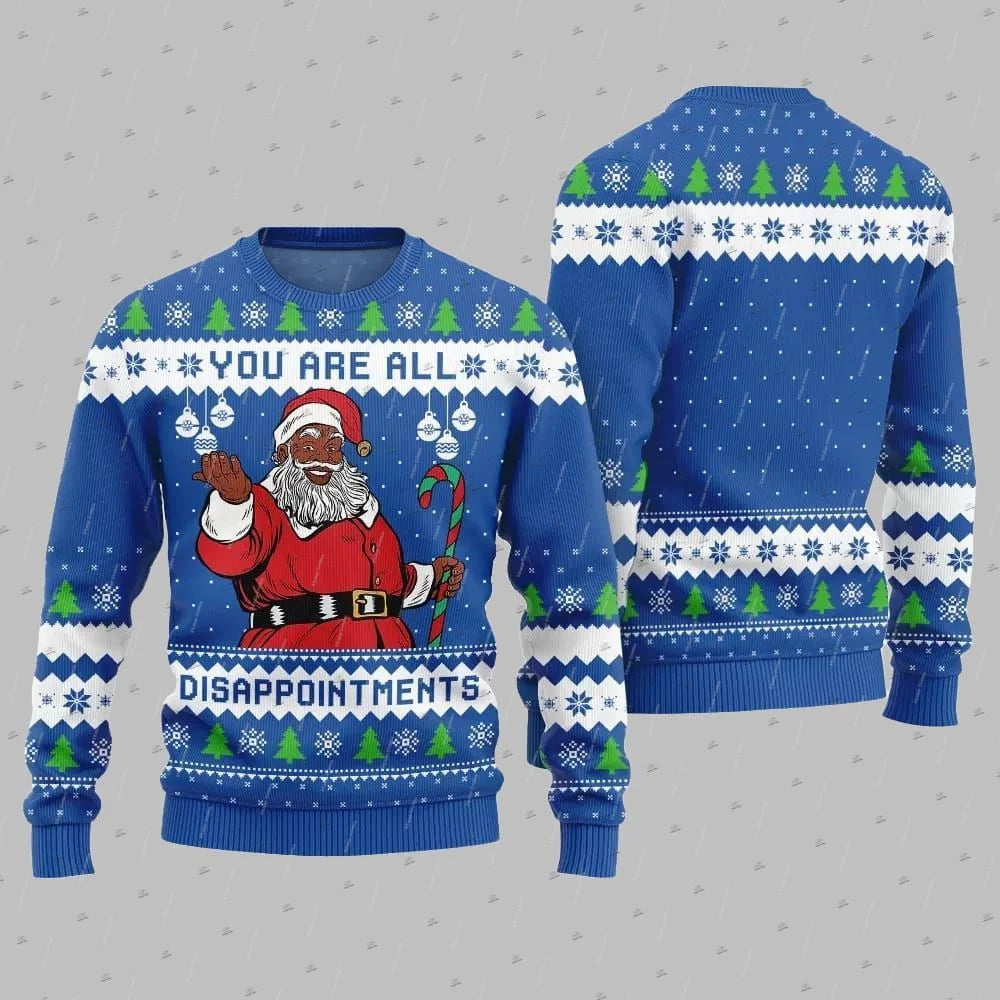 Christmas Ugly Sweater Cosplay Santa Claus Pet Anime Cartoon Skull Vintage 3DPrint Harajuku Winter Pullover Funny Long Sleeves W