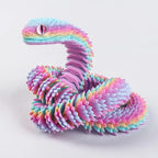 2026 New 3D Printed Snake Realistic Snake Statue Movable Joint Fidget Toys Simulation Snake Year Desk Ornament Animal Model Gift