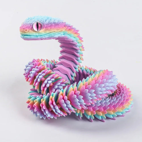 3D-Printed Jointed Snake Fidget Toy