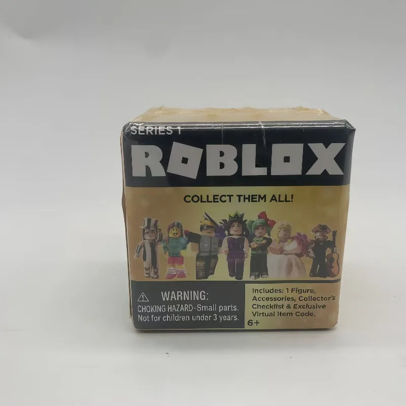 Original Roblox Building Block Doll Cartoon 1 Series Virtual World Random Style Assembling Model Toy Game Redemption Code