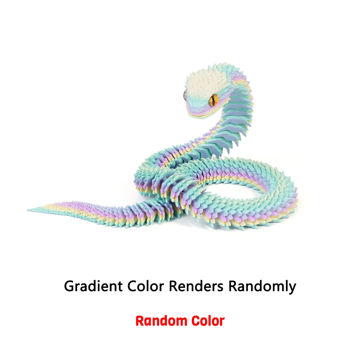 3D-Printed Jointed Snake Fidget Toy