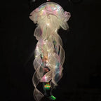 Jellyfish Colorful Nightlight Button Battery Hanging Ceiling Lantern